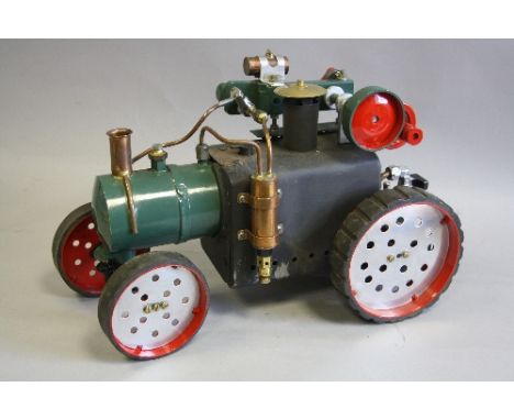 A SCRATCH OR KIT BUILT 1'' SCALE LIVE STEAM TRACTION ENGINE, no makers marking, not tested, no boiler certificate or any othe