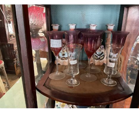 A collection of assorted ceramics and glassware, including four Prattware pot lids, including the Battle of the Nile, Walt Di