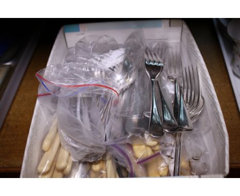 Quantity of mixed silver plated flatware 