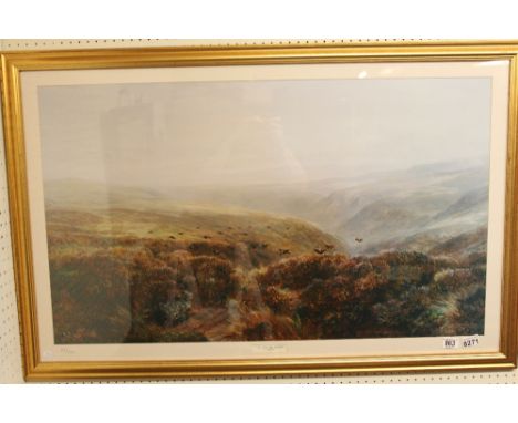 Limited edition print of the Grouse Moor by C.R Burt  23/100 