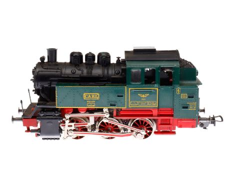 Fleischmann C-Tenderlok ”Carl”, Spur H0, grün/schwarz, Alterungsspuren, Z 3