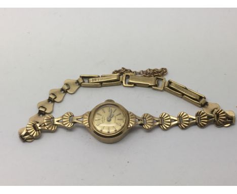A ladies 9ct gold Rotary watch.