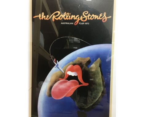 A limited edition Rolling Stones 1973 Australian tour print from 2011 Musidor, 93/200, approx 52cm x 67.5cm.