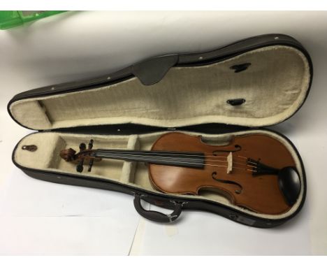 A good French viola, dated 1920 with a 15.8 inch back, labelled inside “The Professor Viola” by Hawkes &amp; Son, numbered 36