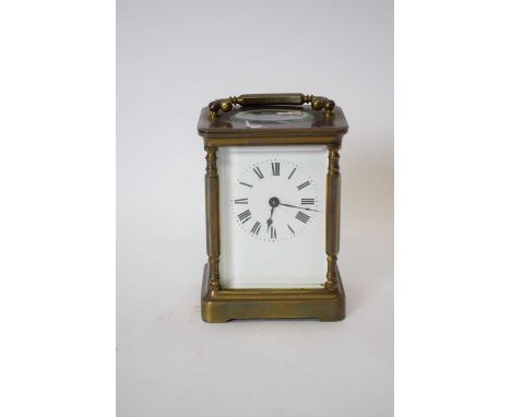 Brass carriage clock
