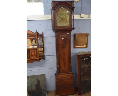 Bezer Sellers, London, George III longcase clock with brass face with Roman and Arabic numerals to chapter ring, subsidiary s