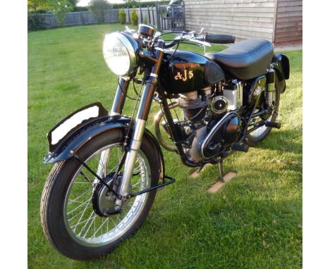 A 1953 AJS 350CC G3LS MOTORBIKE, IMMACULATE CONDITION IN FULL RUNNING ORDER, READY TO USERECENT WORK INCLUDES;- RE-BORE AND N