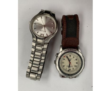 TWO GENTS WRIST WATCHES TO INCLUDE 'ACCURIST' AND 'TIMEX' 