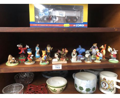 FIFTEEN ASSORTED DISNEY CERAMIC MINIATURE MODELS 