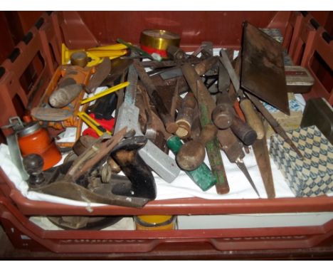 TWO TRAYS OF ASSORTED TOOLS ETC