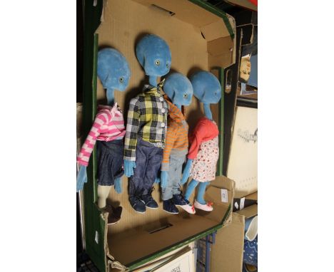 FOUR ARGOS ADVERTISING CHAD VALLEY ALIEN DOLLS