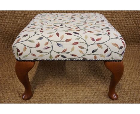 A contemporary Stuart Jones foot stool, 50 cm x 50 cm x 34 cm