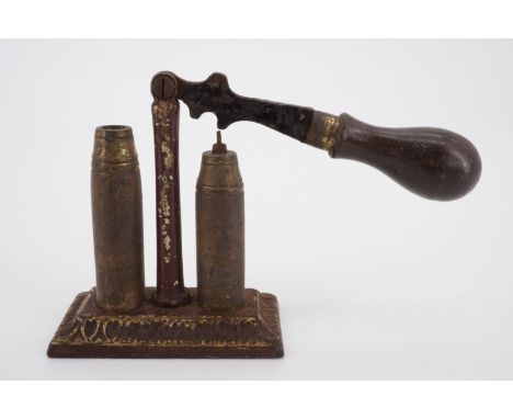 A Victorian shotgun cartridge capping / de-capping tool by James Dixon &amp; Sons of Sheffield