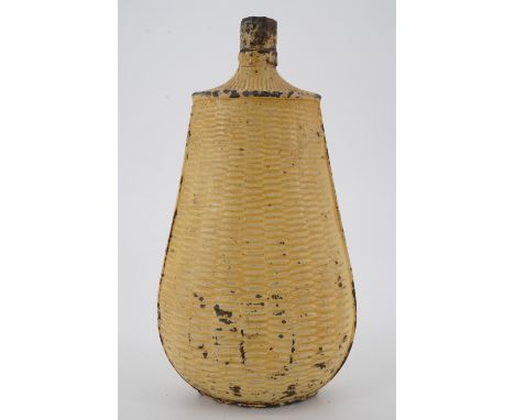 A Victorian gun powder / shot tinplate flask, 19 cm