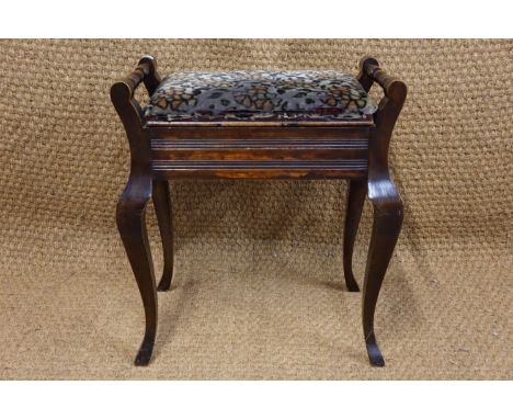 A George V music stool