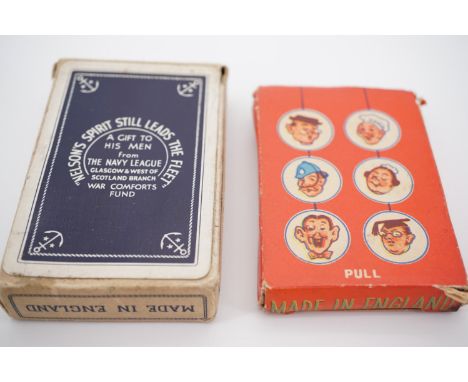 Two sets of Second World War card games: Snap, the characters including a Women's Land Army Land Girl, together with a set of