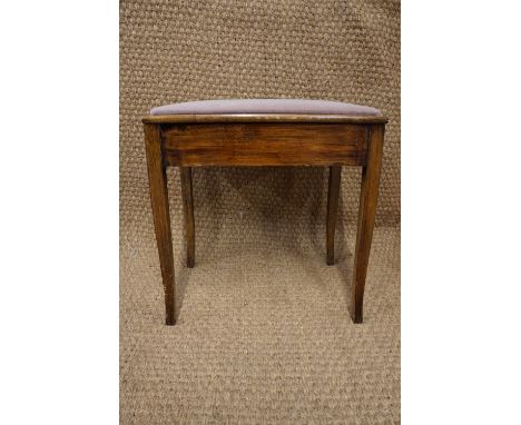 A hinge-lidded music stool, circa 1920s