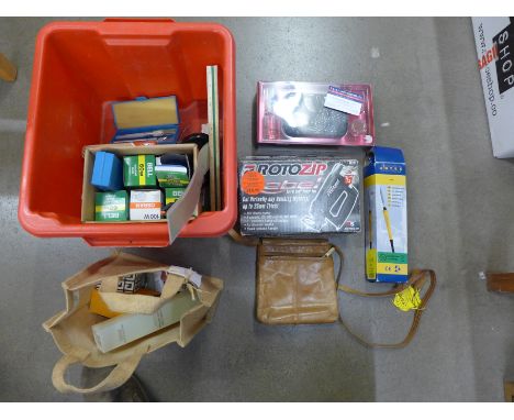 Modelling equipment including a Rotozip spiral saw, tools, soldering iron, etc.**PLEASE NOTE THIS LOT IS NOT ELIGIBLE FOR POS