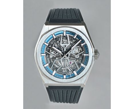 Zenith; a gentleman's Titanium Defy Classic automatic wristwatch, model number 95.9000.670, serial number 403561, with skelet