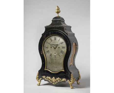 A George III giltmetal-mounted ebonised striking balloon clockBy William Addis, LondonThe case surmounted by an urn finial ab