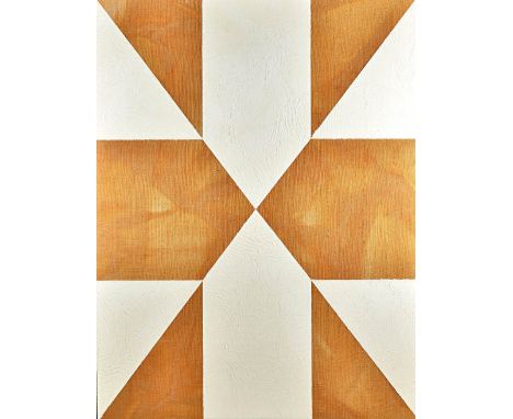 Mark Hagen (b.1972), Untitled (Additive painting #56), oil on hessian canvas, signed on overlap, 172.5cm x 132cm.Provenance; 