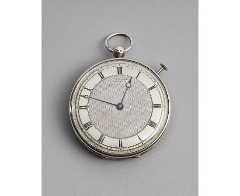 A very rare French silver open-faced key-wound quarter repeating pocket watch with a double-wheel Debaufre-type escapementBy 