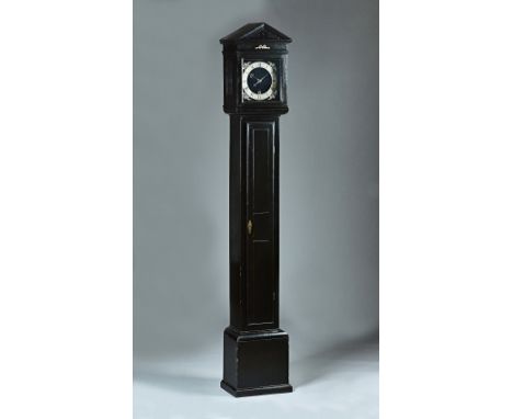 An ebonised architectural style year-duration longcase timepieceBy H. Haley, Teddington 1939, in the manner of FromanteelThe 