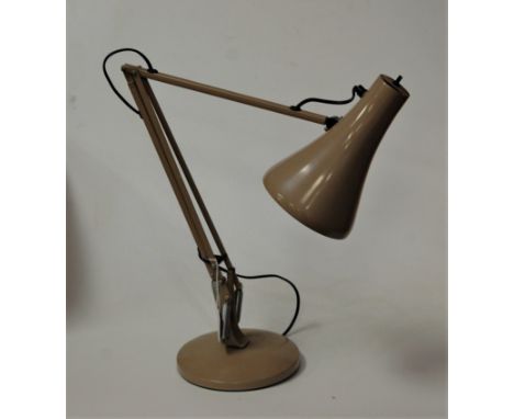 A grey painted angle poise desk lamp