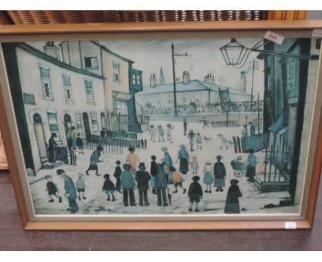A print after L S Lowry