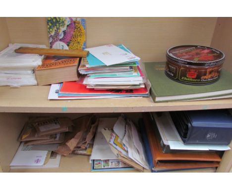 A large quantity of stamps, first day covers, cigarette cards, Royal mail special stamps etc