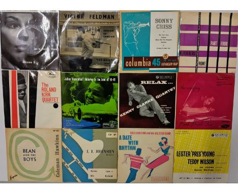 JAZZ - 7" COLLECTION. A collection of approx 80 x 7" including an Ian Carr rarity! Artists/ Titles include Let's Take Five! (