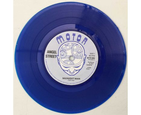 ANGEL STREET - MIDNIGHT MAN 7" (MTR 003 - BLUE VINYL). A tasteful slice of Heavy Rock here with Angel Street - Midnight Man c