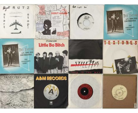PUNK / WAVE - 7" PACK. A pack of 22 x 7" to include white labels. Artists/ Titles include Strutz - Start / Stop, Tom Cotton's