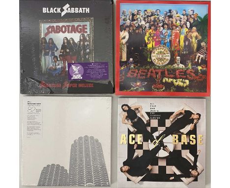 LP / CD BOX SETS. A collection of 8 x box sets. Artists/ Titles are Black Sabbath - Sabotage (050538659788, sealed), The Beat