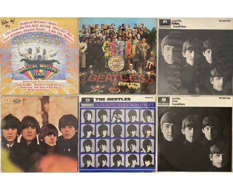 THE BEATLES - LP PACK. A pack of 8 LPs by The Beatles. Titles include With The Beatles (x2) inc (PMC 1206, 7N/ 7N. Contract p