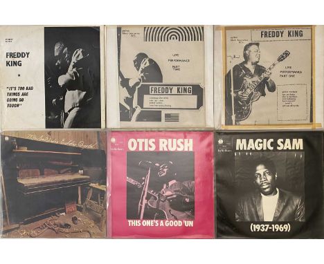 PYTHON/ BLUE HORIZON - BLUES LP RARITIES PACK. A fine selection of 9 blues LPs, mostly released on Python and Blue Horizon re