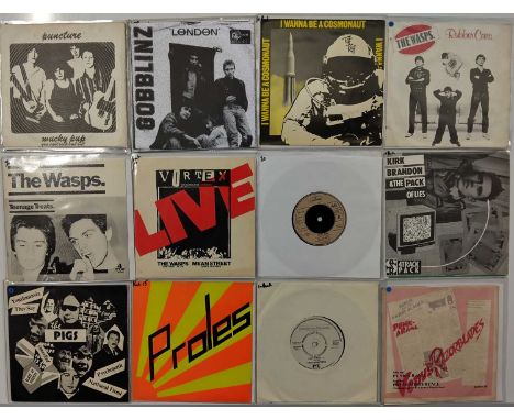 PUNK 7" COLLECTION - a collection of 17 Punk singles. Collection to include: Puncture - Mucky Pup c/w You Can't Rock And Roll