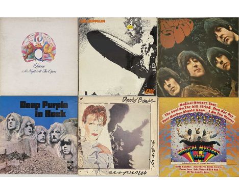 ROCK - LP COLLECTION. A collection of approx 61 x LPs. Artists/ Titles include The Beatles - Rubber Soul (2 box RE), Magical 