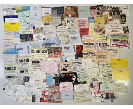 Approx 154 assorted ticket stubs - mostly 1990s and 00s concerts with many major artists represented. To inc: Manic Street Pr