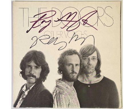 A copy of The Doors - Other Voices (German, K 42 104, Ex+/VG+) signed to front of sleeve by Ray Manzarek and Robbie Krieger. 