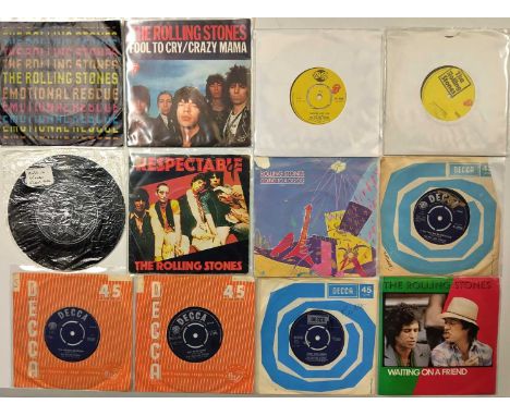 CLASSIC ROCK - 7" COLLECTION. A quality collection of around 47 7" singles. Artists/ titles include The Rolling Stones (x27) 