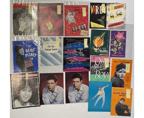 17 assorted 1950s / 60s concert programmes, some with ticket stubs. To inc: Gene Pitney 1965 (with ticket), Larry Parnes 'Luc