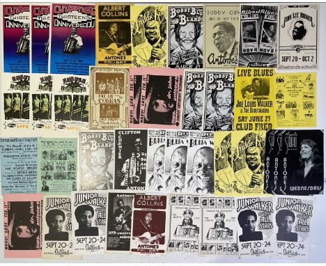 39 assorted posters, chiefly original c 1980s US concert posters for Blues events, mostly at 'Antone's' with some also from t