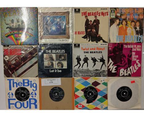 THE BEATLES - 7" COLLECTION. A collection of approx 75 x 7" to include duplicates and some records without sleeves. Titles in