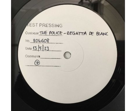 THE POLICE - REGGATTA DE BLANC LP (2023 WHITE LABEL TEST PRESSING - DUBLIN VINYL 804608). Scarce 2023 white label test pressi