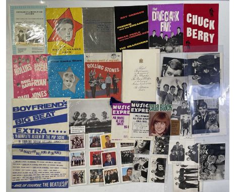 1960s memorabilia to inc: 1966 'Royal Performance' programme, original 8x10" 'Ferry Cross The Mersey' stills, Boyfriend Big B