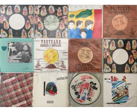 POSTCARD RECORDS/ ARTISTS/ RELATED - 7" PACK. A smashing pack of 12 7" singles, many released on Scottish label Postcard Reco