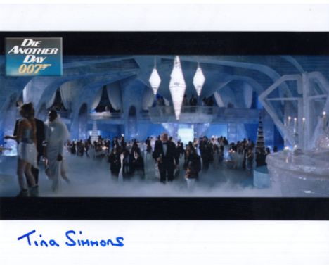 007 James Bond movie Die Another Day 8x10 inch colour photo signed by Tina Simmons. Good condition. All autographs come with 