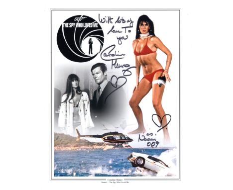 007 James Bond movie The Spy Who Loved Me 8x10 inch colour photo signed by actress Caroline Munro. Good condition. All autogr