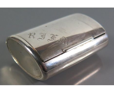 An Edward VII Silver Snuff Box, London 1903, Charles &amp; George Asprey, 71g 